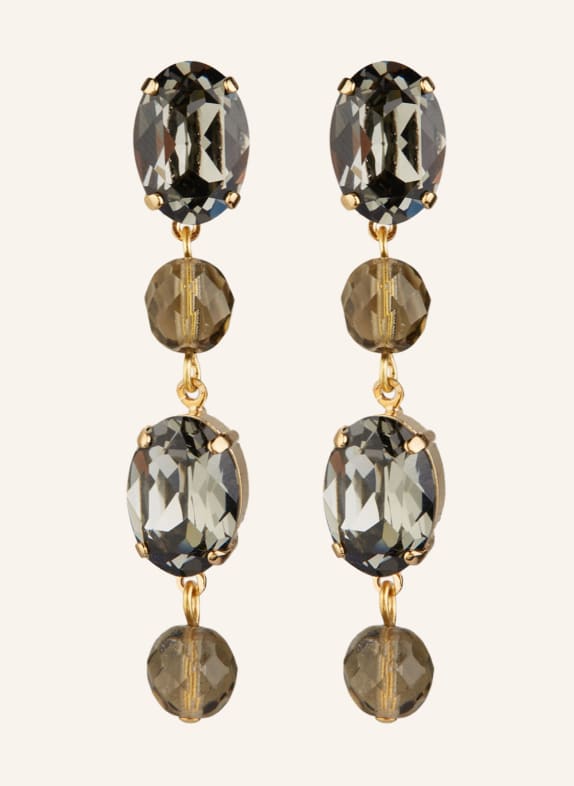 Seenberg Dangle earrings BLACK/ GOLD