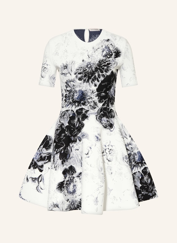 Alexander McQUEEN Dress WHITE/ BLACK/ BLUE