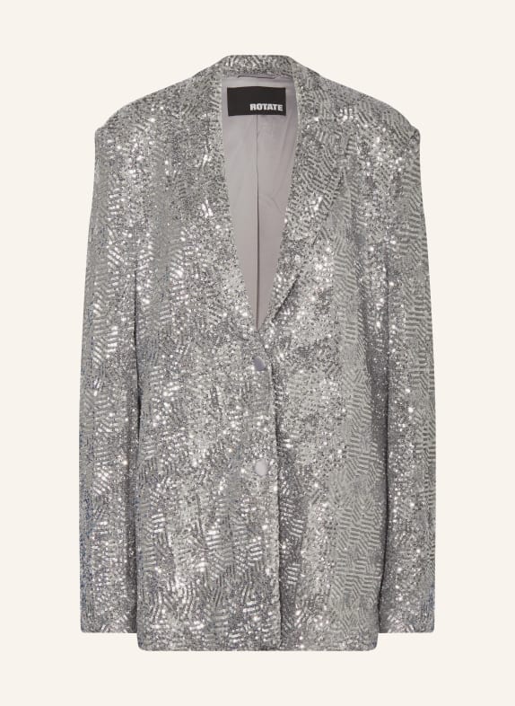 ROTATE Oversized blazer with sequins SILVER