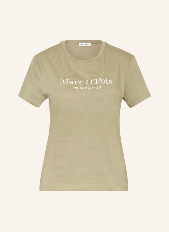 Marc O'Polo T-Shirt HELLGRÜN/ WEISS