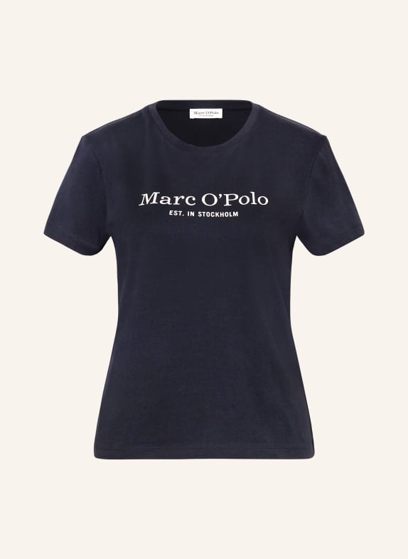 Marc O'Polo T-Shirt DUNKELBLAU/ WEISS