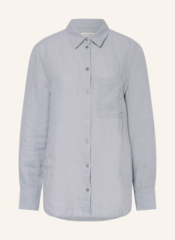 Marc O'Polo Shirt blouse made of linen GRAY