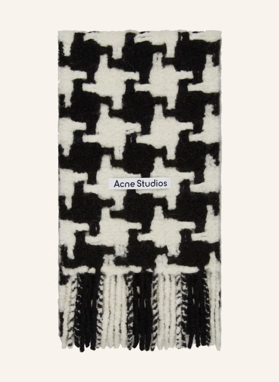 Acne Studios Alpaca scarf BLACK/ WHITE
