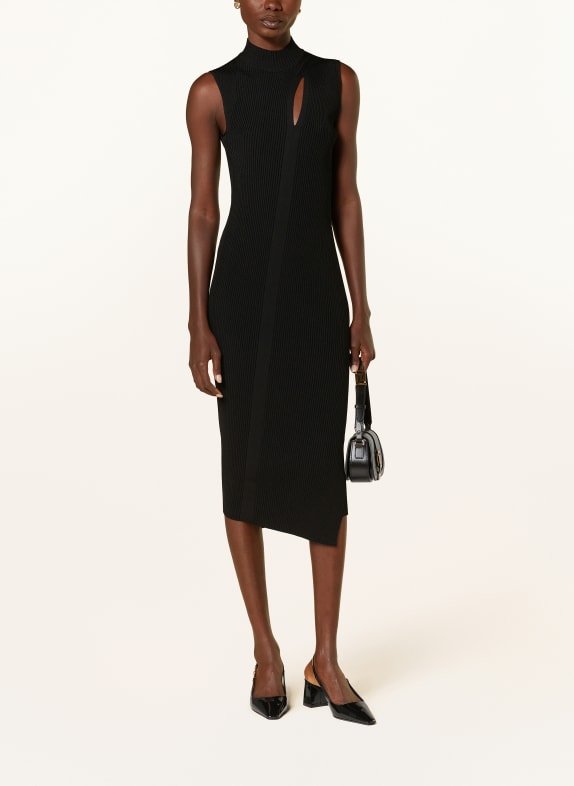 VERSACE Dress with cut-out BLACK