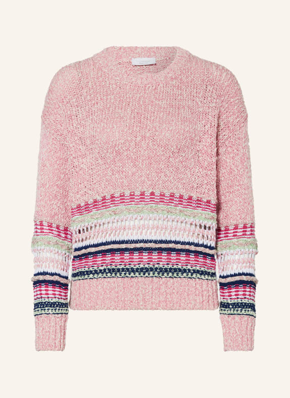 rich&royal Pullover CREME/ WEISS/ PINK