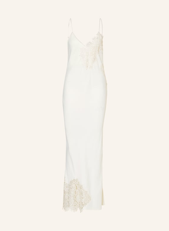RÓHE Dress with lace WHITE
