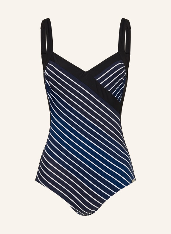 Charmline Shaping swimsuit BLUE ILLUSION BLUE/ BLACK/ WHITE