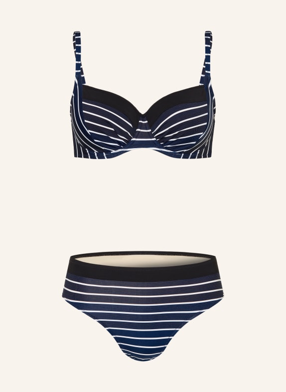 Charmline Underwired bikini BLUE ILLUSION BLUE/ BLACK/ WHITE
