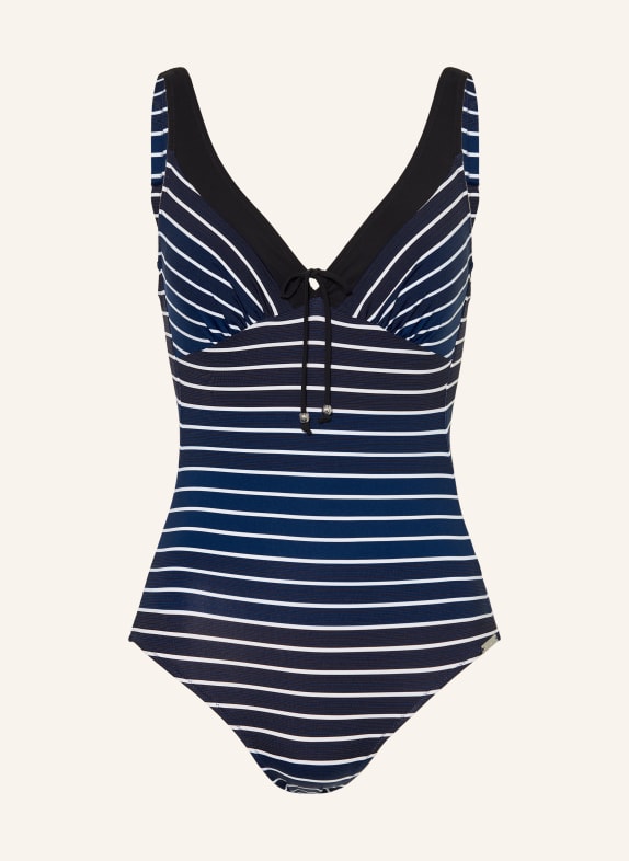 Charmline Shaping swimsuit BLUE ILLUSION WHITE/ BLUE/ BLACK
