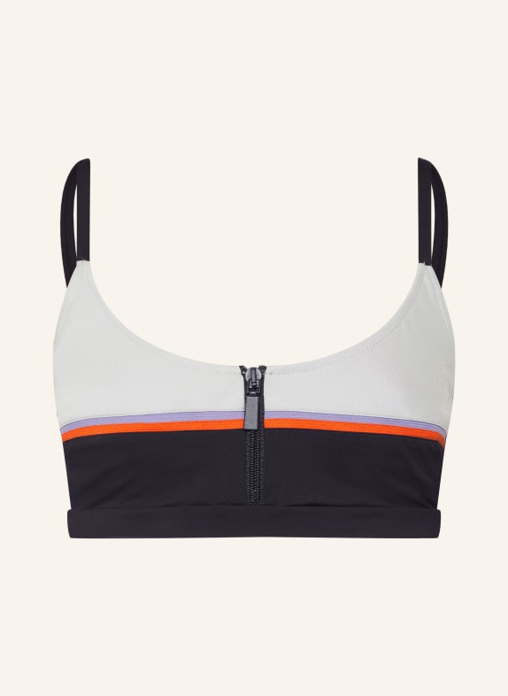 Lidea Bralette bikini top LIDEA ACTIVE SHAPE WHITE/ LIGHT GRAY/ PURPLE