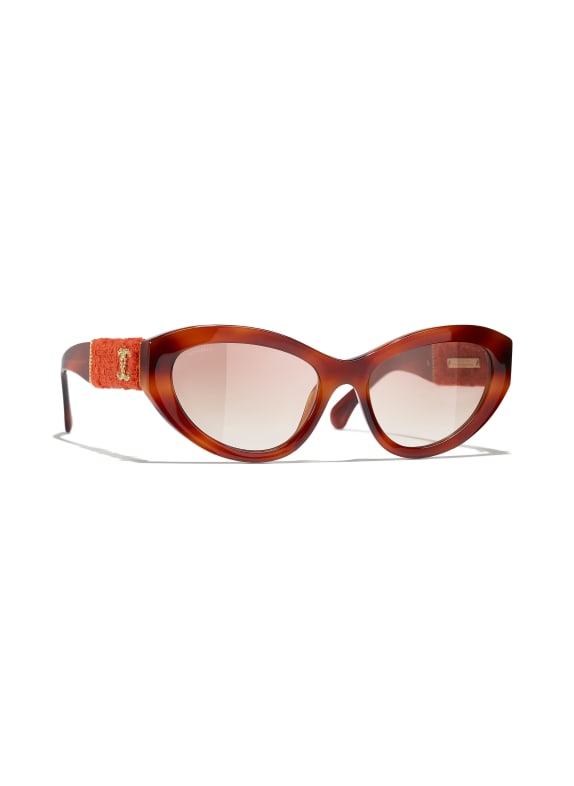 CHANEL Cat-eye shaped sunglasses 175113 - HAVANA/ LIGHT BROWN GRADIENT