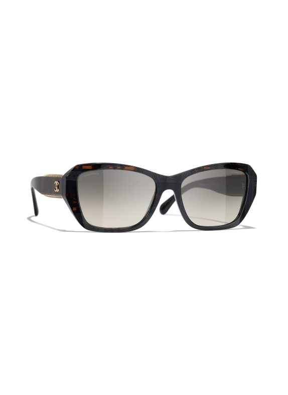 CHANEL Rectangular sunglasses 166771 - BROWN/ DARK GRAY GRADIENT