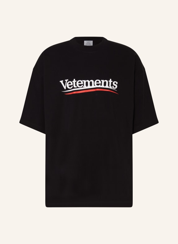 VETEMENTS T-shirt CZARNY