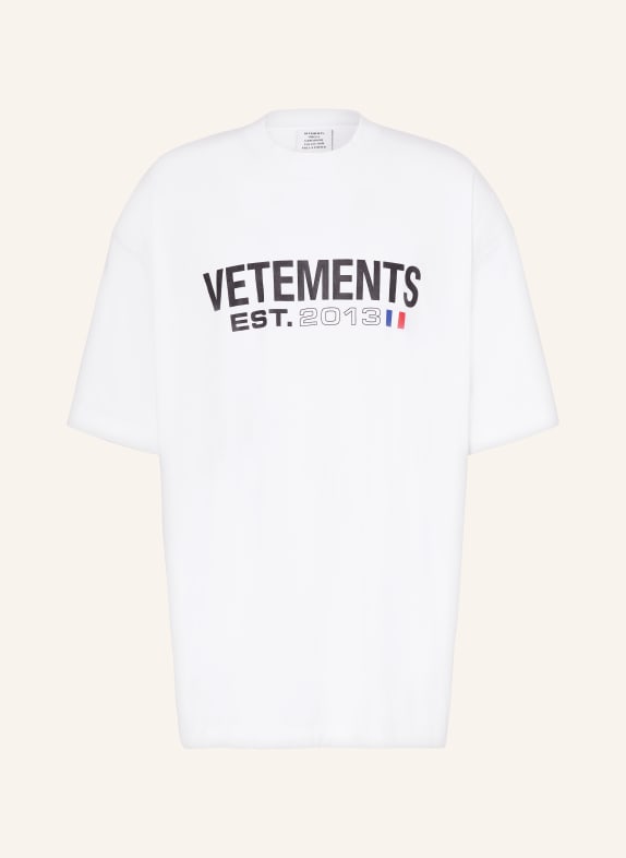 VETEMENTS T-Shirt WEISS/ SCHWARZ