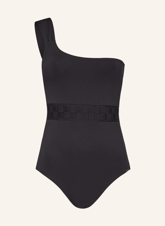 MARYAN MEHLHORN One-shoulder swimsuit SOFTLINE BLACK