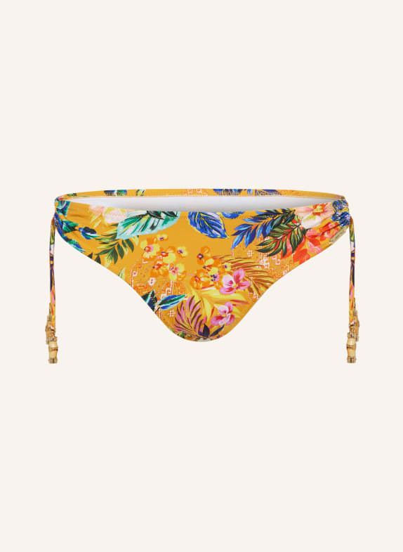 watercult Basic-Bikini-Hose SUNSET FLORALS DUNKELGELB/ BLAU/ ROT