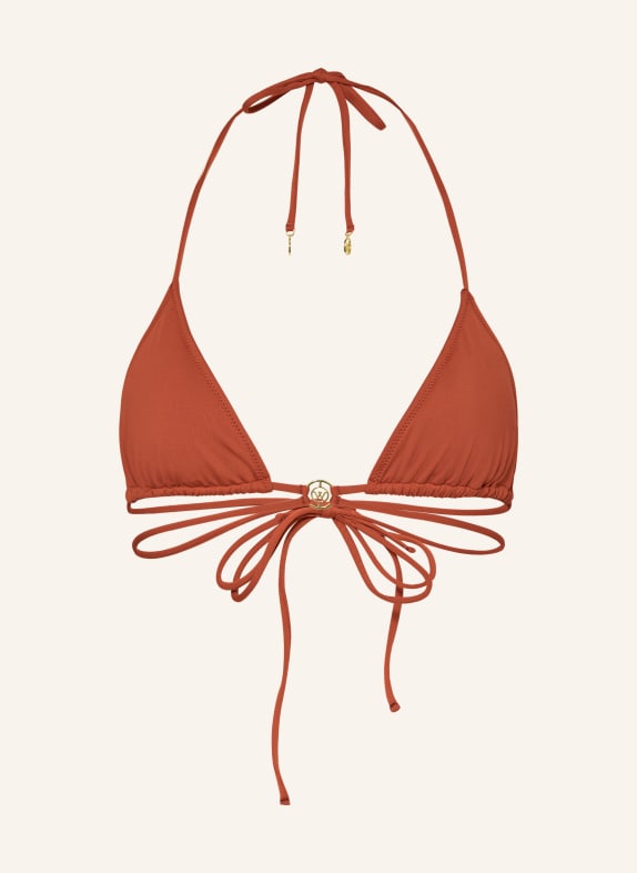 watercult Triangel-Bikini-Top THE ESSENTIALS DUNKELORANGE