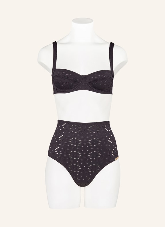 watercult Bikinibroekje met hoge taille RIVIERA NOTES ZWART