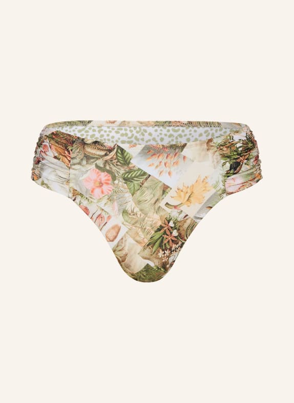 watercult Basic bikini bottoms LUSH UTOPIA GREEN/ DARK YELLOW/ PINK