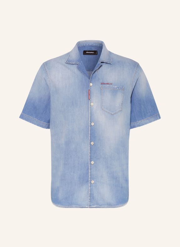 DSQUARED2 Resort shirt comfort fit in denim BLUE