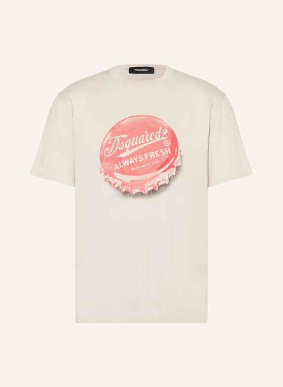 DSQUARED2 T-Shirt BEIGE/ LACHS