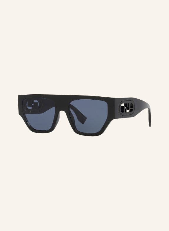 FENDI Okulary przeciwsłoneczne FN000723 O LOCK 1100B1 – CZARNY / NIEBIESKI