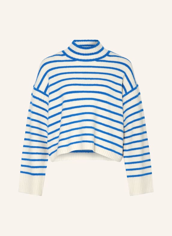 WHISTLES Sweater WHITE/ BLUE