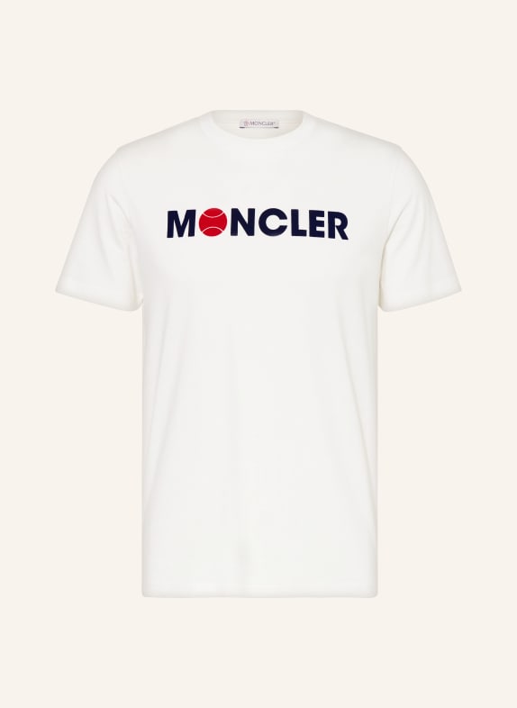 MONCLER T-Shirt WEISS/ DUNKELBLAU/ ROT