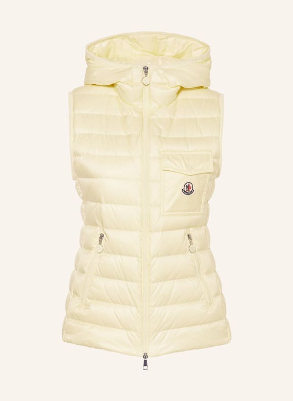 MONCLER Down vest GLYGOS YELLOW