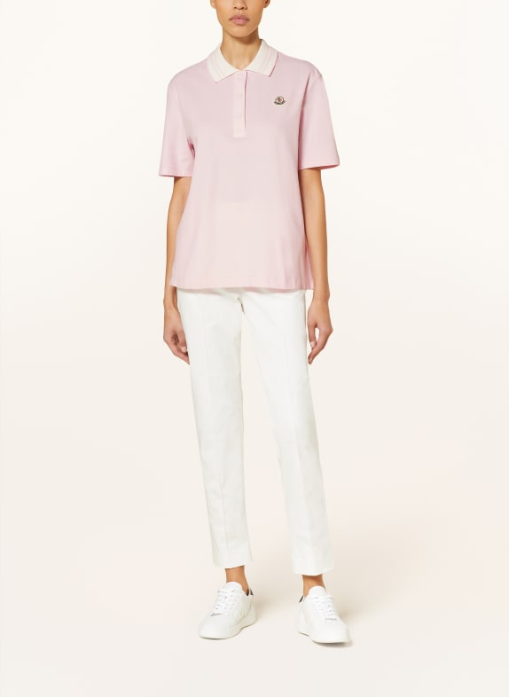 MONCLER Piqué poloshirt ROSE CLAIR