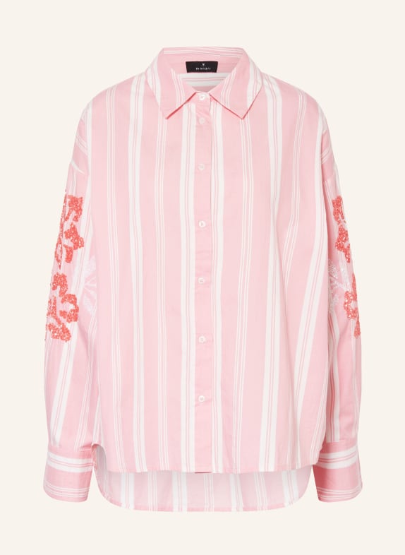 monari Shirt blouse with sequins PINK/ WHITE