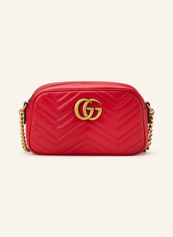 GUCCI Umhängetasche GG MARMONT SMALL HIBISCUS RED