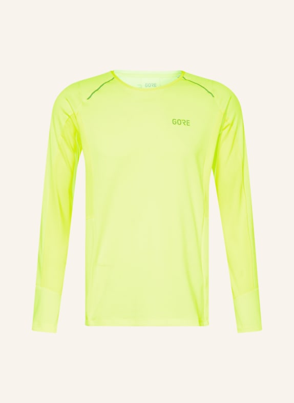 GORE RUNNING WEAR Running shirt ENERGETIC with mesh inserts NEON YELLOW