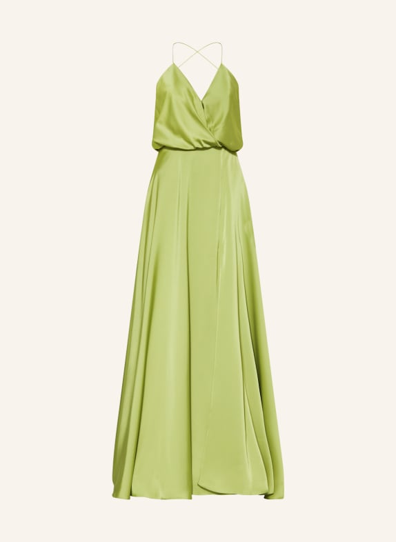 unique Evening dress with stole LIGHT GREEN