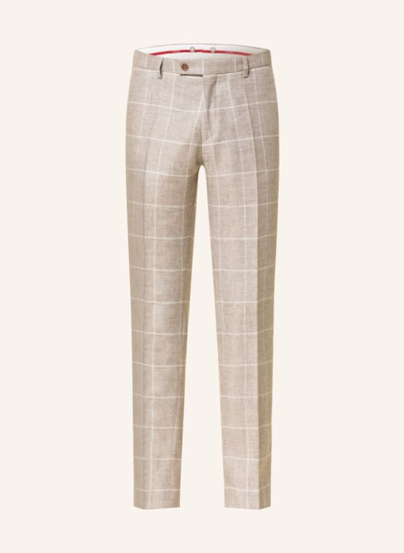CG - CLUB of GENTS Suit trousers CG PACO slim fit with linen