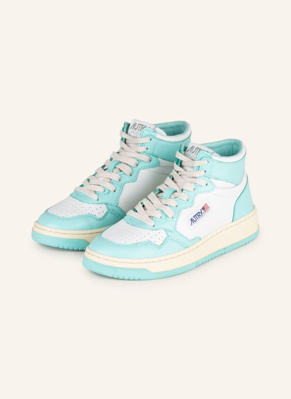 AUTRY High-top sneakers MEDALIST WHITE/ TURQUOISE