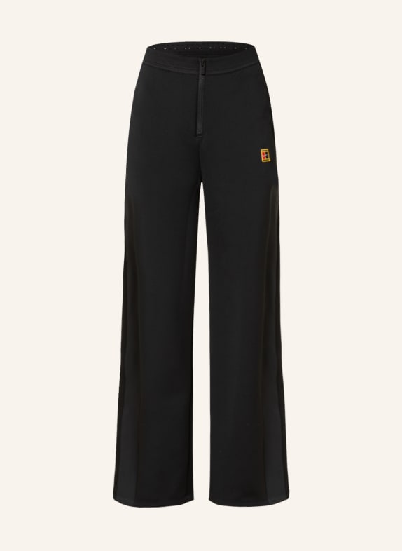 Nike Tennis trousers COURTDRI-FIT HERITAGE with mesh BLACK