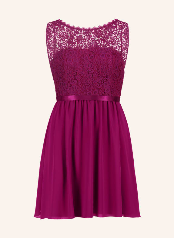 Suddenly Princess Cocktail dress with lace FUCHSIA
