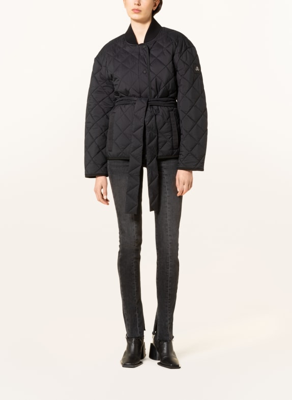 MOOSE KNUCKLES Quilted jacket QUEESWAY BLACK