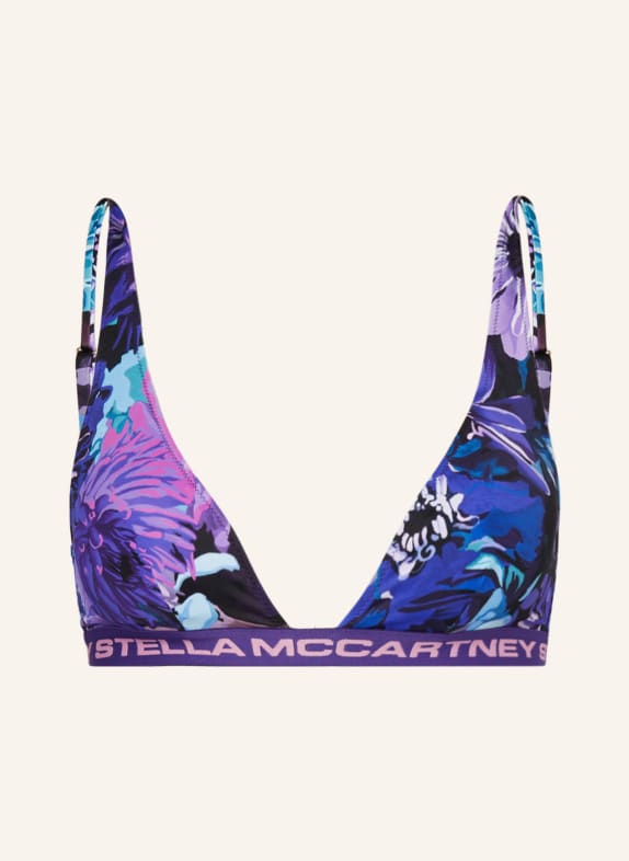 STELLA McCARTNEY SWIMWEAR Bralette bikini top PURPLE/ BLUE/ PINK