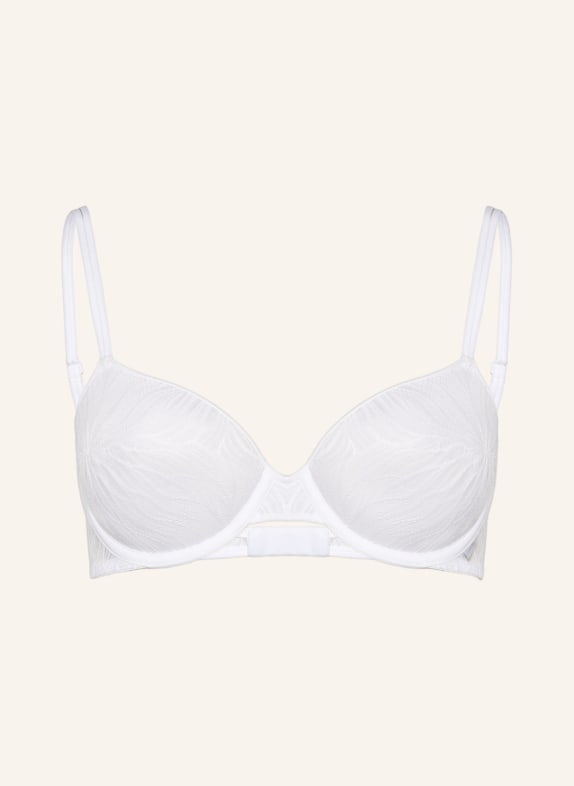 Calvin Klein Molded cup bra SHEER MARQUISETTE WHITE