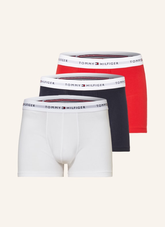 TOMMY HILFIGER 3er-Pack Boxershorts BLAU/ ROT/ WEISS