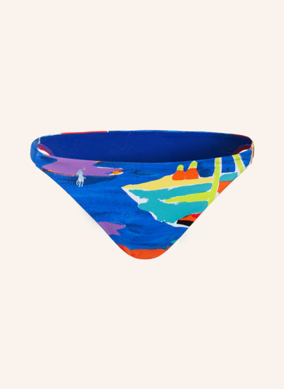 POLO RALPH LAUREN Dół od bikini basic NIEBIESKI/ POMARAŃCZOWY/ JASKRAWY ZIELONY
