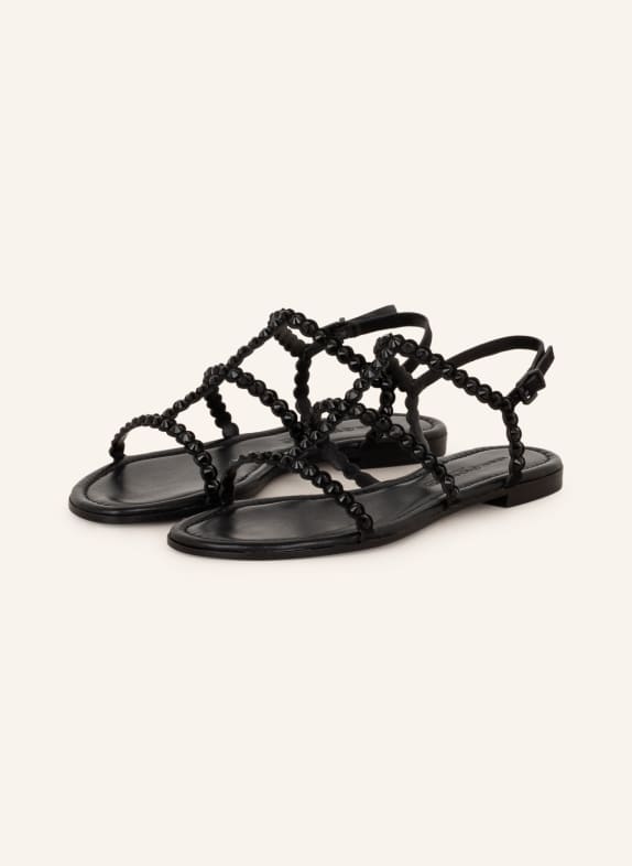 KENNEL & SCHMENGER Sandals ELLE with decorative gems BLACK