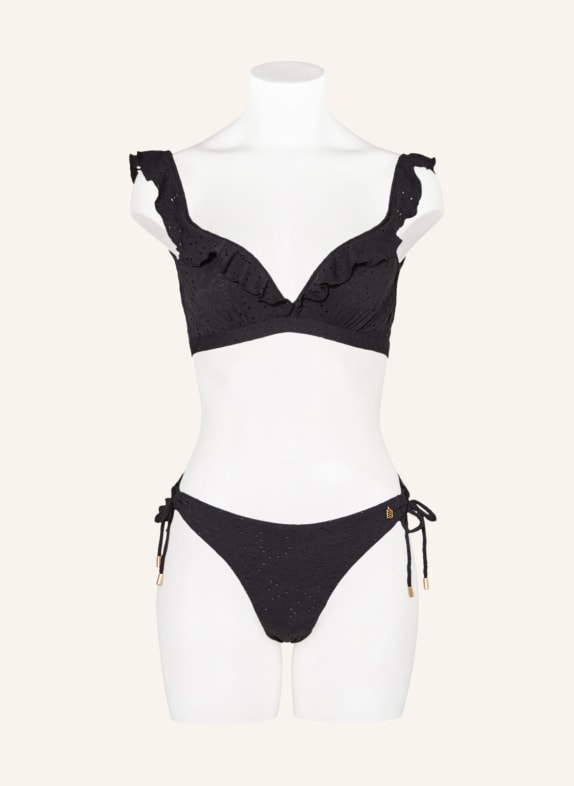 BEACHLIFE Bügel-Bikini-Top BLACK EMBROIDERY