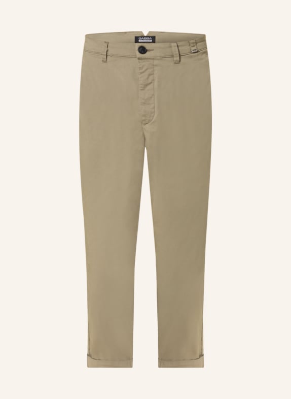 GABBA Chinos FIRENZE relaxed tapered fit KHAKI