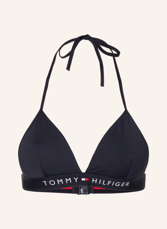 TOMMY HILFIGER Triangle bikini top DARK BLUE