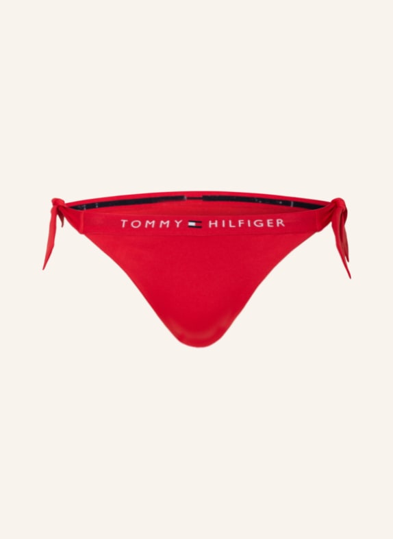 TOMMY HILFIGER Dół od bikini trójkątnego CZERWONY