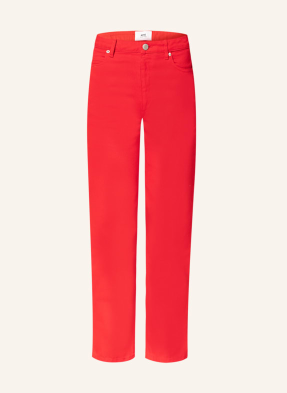 AMI PARIS Straight Jeans 681 SCARLET RED