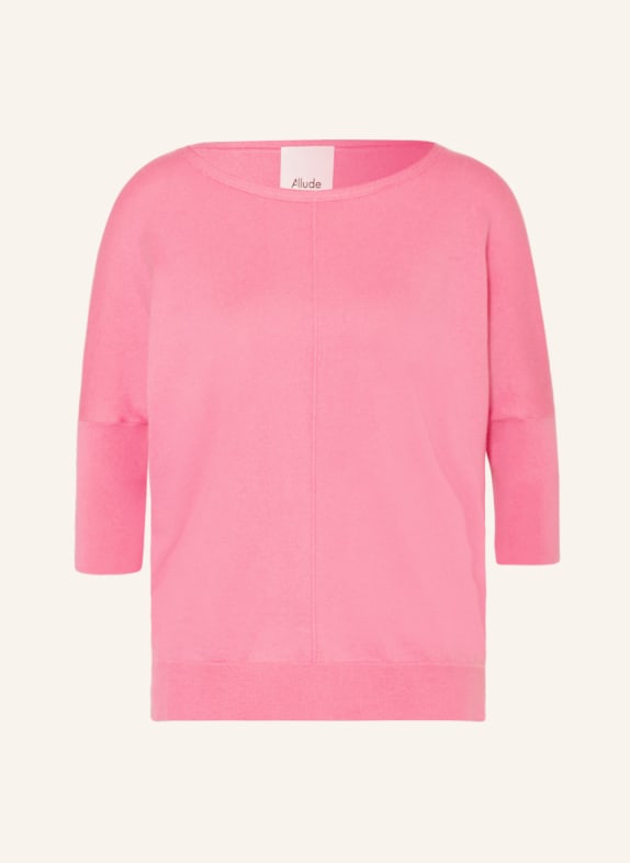 ALLUDE Pullover mit 3/4-Arm PINK